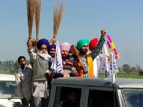 aam admi party, road show, party, pathankot
